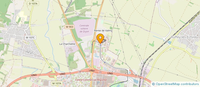 localisation de l'entreprise OPTIQUE VALMY à DIJON