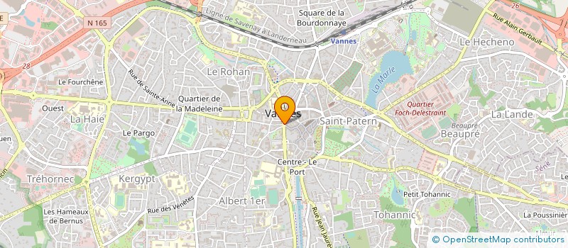 localisation de l'entreprise OPTIQUE VANUXEEM à VANNES