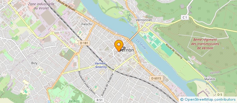 localisation de l'entreprise OPTIQUE VERNON à VERNON