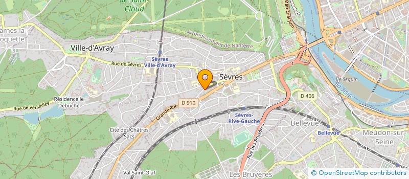 localisation de l'entreprise OPTIQUE VERPLAETSE à SEVRES