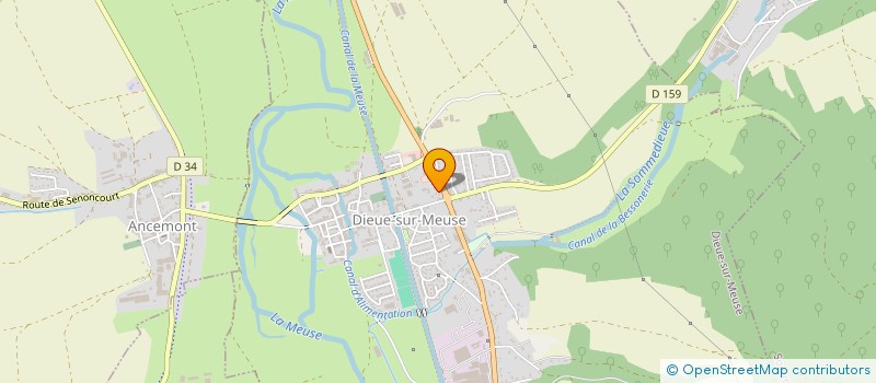 localisation de l'entreprise OPTIQUEAC à DIEUE-SUR-MEUSE