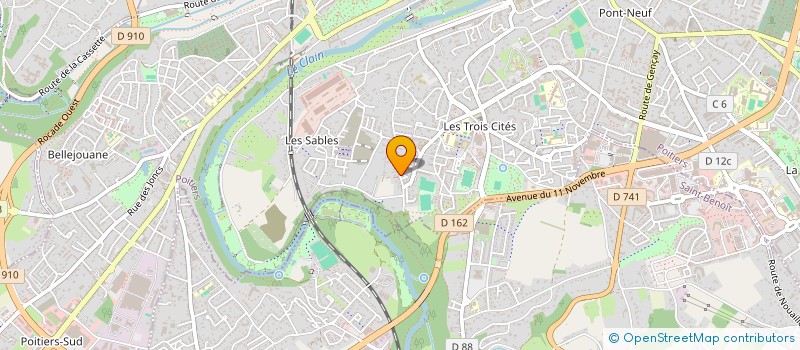 localisation de l'entreprise OPTIRACE SPORT  POITIERS