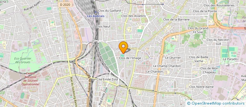 localisation de l'entreprise OPTIRACK à ORLEANS