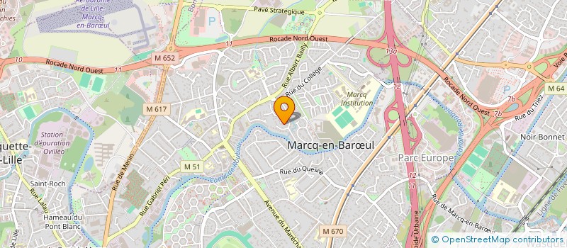 localisation de l'entreprise OPTIROC à MARCQ-EN-BARŒUL