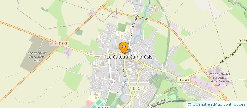 localisation de l'entreprise OPTIS DEVELOPPEMENT SA  LE CATEAU-CAMBRESIS