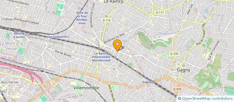 localisation de l'entreprise OPTISAM à LE RAINCY