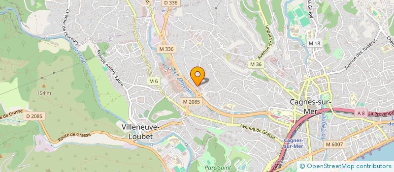 localisation de l'entreprise OPTISANTE  CAGNES-SUR-MER