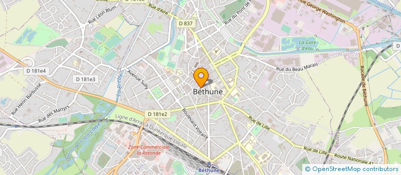 localisation de l'entreprise OPTISOIN à BETHUNE