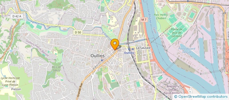 localisation de l'entreprise OPTISOINS  OULLINS-PIERRE-BENITE