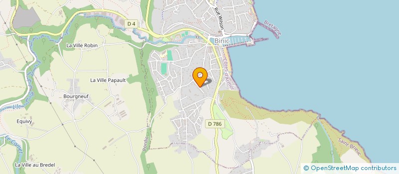 localisation de l'entreprise OPTITCHAUVEUR à BINIC-ETABLES-SUR-MER