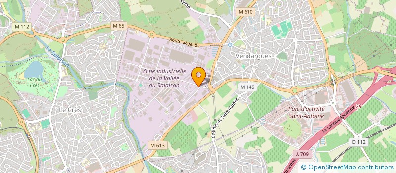 localisation de l'entreprise OPTITEC à VENDARGUES