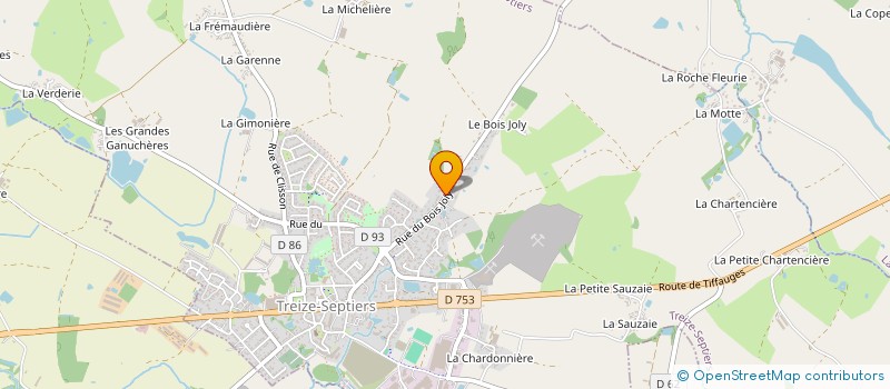 localisation de l'entreprise OPTITECH TELECOM  TREIZE-SEPTIERS