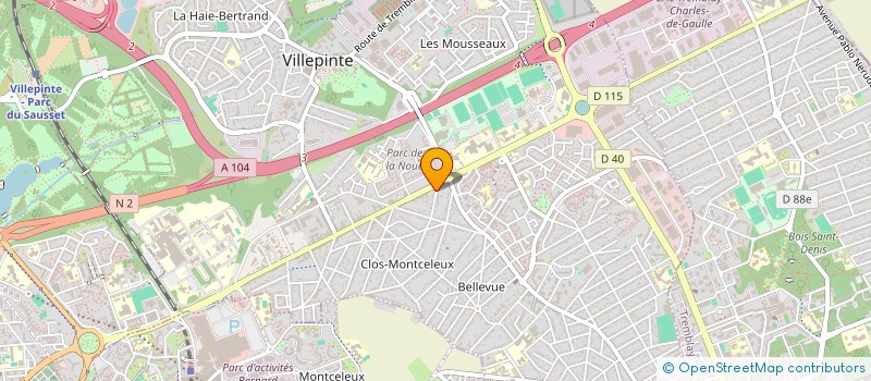 localisation de l'entreprise OPTIV  VILLEPINTE