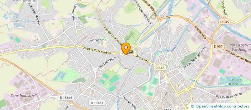 localisation de l'entreprise OPTIVAL  BETHUNE