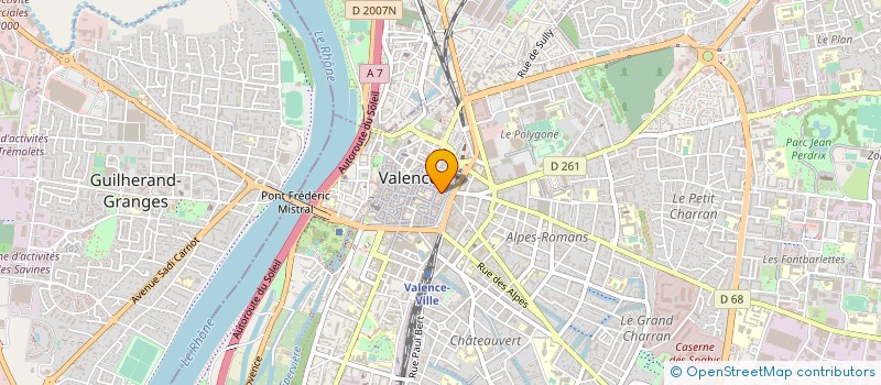 localisation de l'entreprise OPTO à VALENCE