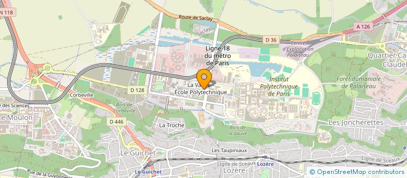 localisation de l'entreprise OPTO SERVICES à PALAISEAU