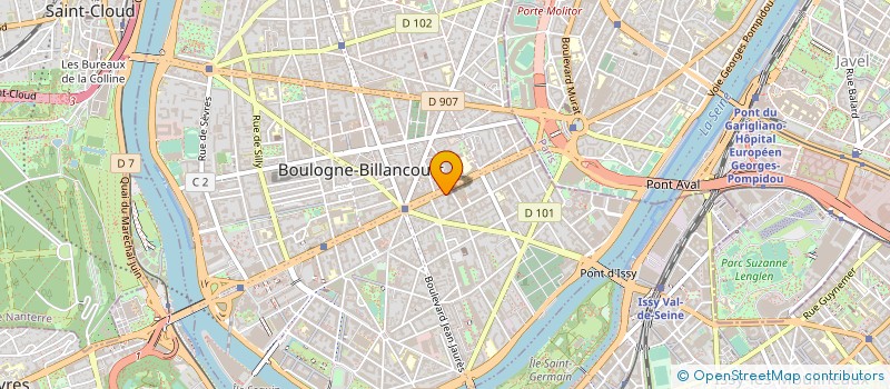 localisation de l'entreprise OPTOMA FRANCE à BOULOGNE-BILLANCOURT