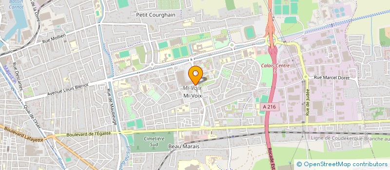 localisation de l'entreprise OPTOTYPE à CALAIS