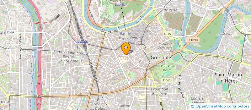 localisation de l'entreprise OPTOVISION PARIS à GRENOBLE