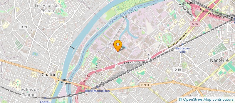 localisation de l'entreprise OPTTICOM à NANTERRE