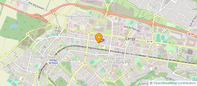 localisation de l'entreprise OPTV  CERGY