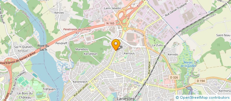 localisation de l'entreprise OPTY à LANESTER