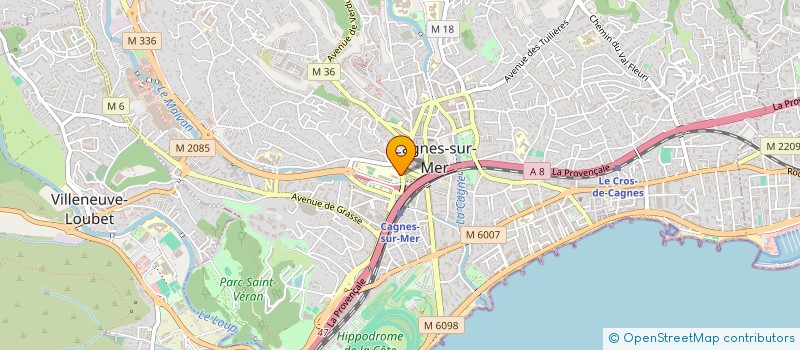 localisation de l'entreprise OPTYMAPRO  CAGNES-SUR-MER