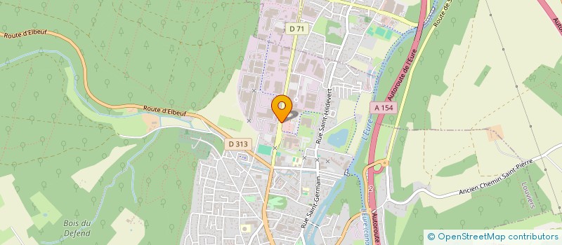 localisation de l'entreprise OPTYMIS  LOUVIERS