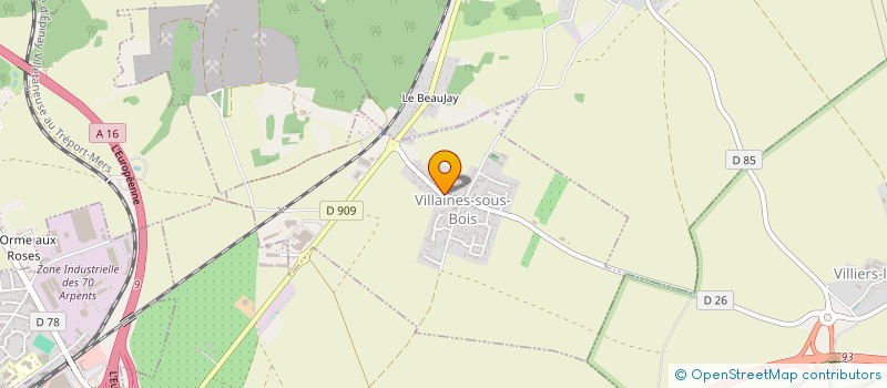 localisation de l'entreprise OPTYMISME  VILLAINES-SOUS-BOIS