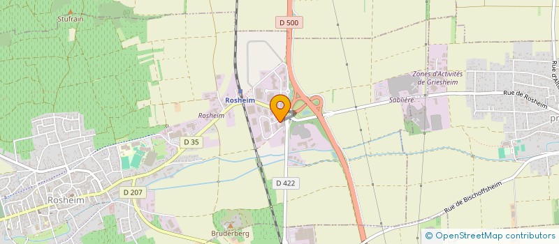 localisation de l'entreprise OPULSION ALSACE  ROSHEIM