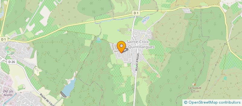 localisation de l'entreprise OPUNOHU-GROUP  SAINTE-CROIX-DE-QUINTILLARGUES