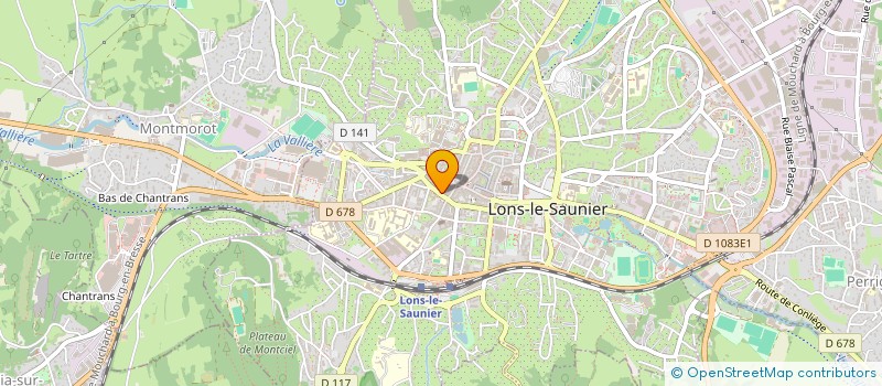 localisation de l'entreprise OPUS 39 à LONS-LE-SAUNIER