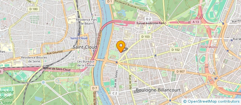 localisation de l'entreprise OPUS à BOULOGNE-BILLANCOURT