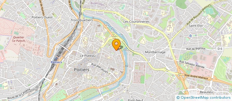 localisation de l'entreprise OPUS 86 CENTRE ETUDE DEV CULTUREL à POITIERS