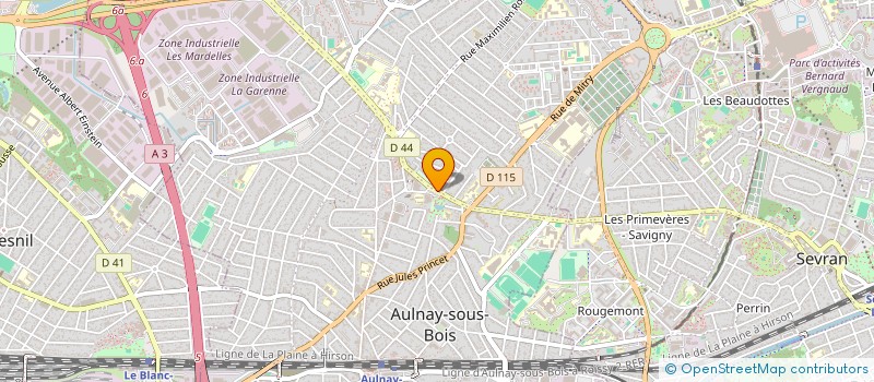 localisation de l'entreprise OPUS 93 à AULNAY-SOUS-BOIS