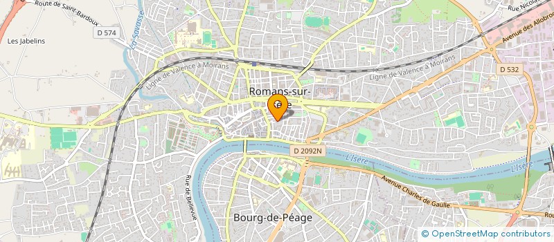 localisation de l'entreprise OPUS  ROMANS-SUR-ISERE