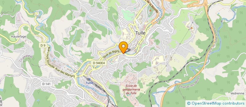 localisation de l'entreprise OPUS BAR TEAM  TULLE