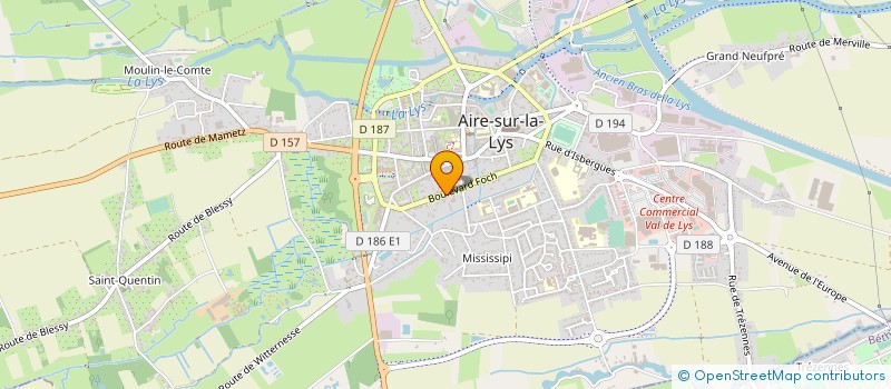 localisation de l'entreprise OPUS CONSTRUCTION à AIRE-SUR-LA-LYS