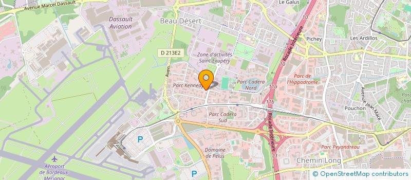 localisation de l'entreprise OPUS DEVELOPPEMENT OPUS DEVELOPPEMENT  MERIGNAC