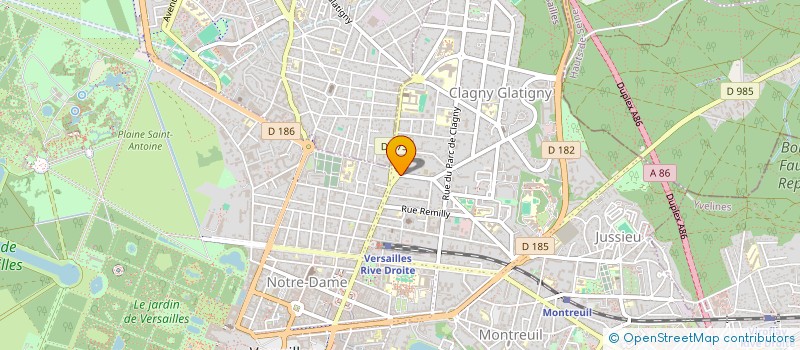 localisation de l'entreprise OPUS FRANCE à VERSAILLES