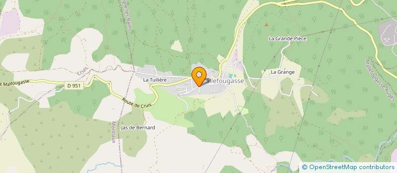 localisation de l'entreprise OPUS HARMONIE  MALLEFOUGASSE-AUGES