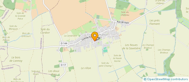 localisation de l'entreprise OPUS HEDERA  ESMERY-HALLON