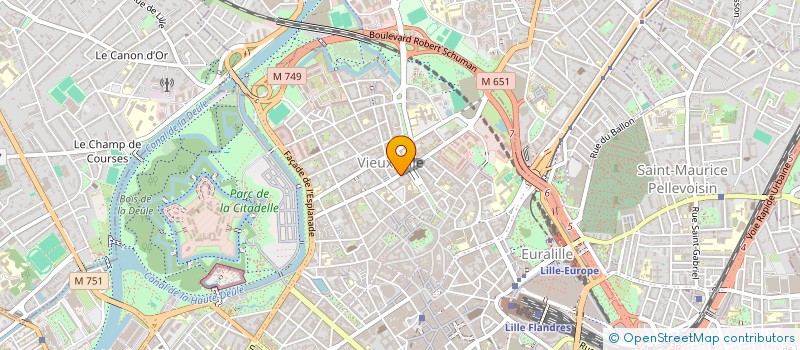 localisation de l'entreprise OPUS IMMOBILIER à LILLE