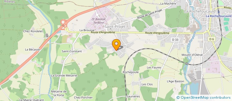 localisation de l'entreprise OPUS IMMOBILIER  LA ROCHEFOUCAULD-EN-ANGOUMOIS