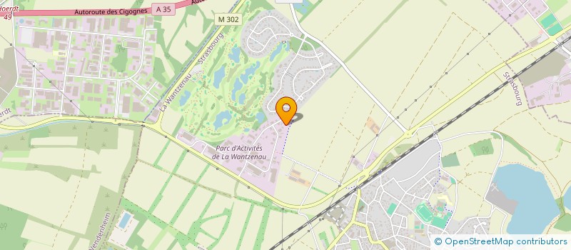 localisation de l'entreprise OPUS ONE 16  LA WANTZENAU