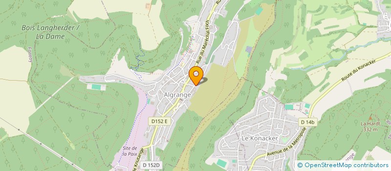 localisation de l'entreprise OPUS ONE  ALGRANGE