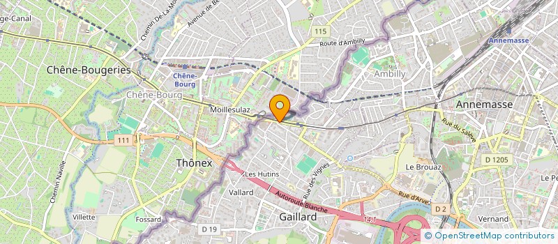 localisation de l'entreprise OPUS PRIMIGENIUM  GAILLARD