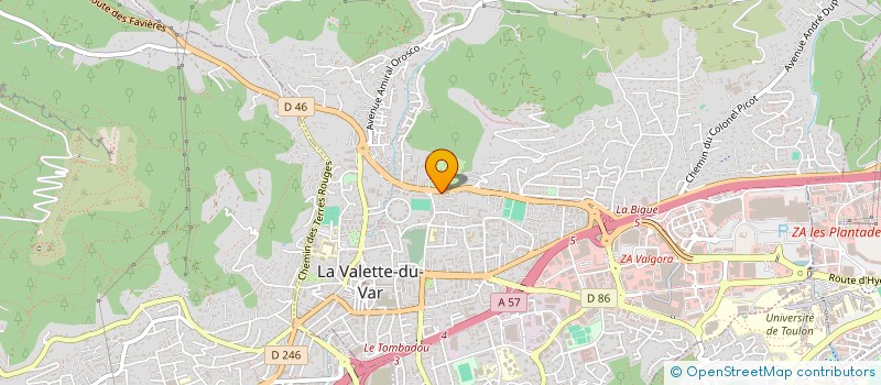 localisation de l'entreprise OPUS SANTE à LA VALETTE-DU-VAR