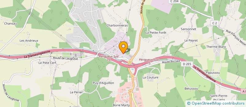 localisation de l'entreprise OPUS SCAPA à COULOUNIEIX-CHAMIERS