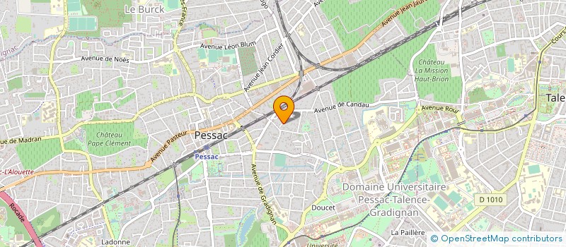 localisation de l'entreprise OPUS3  PESSAC